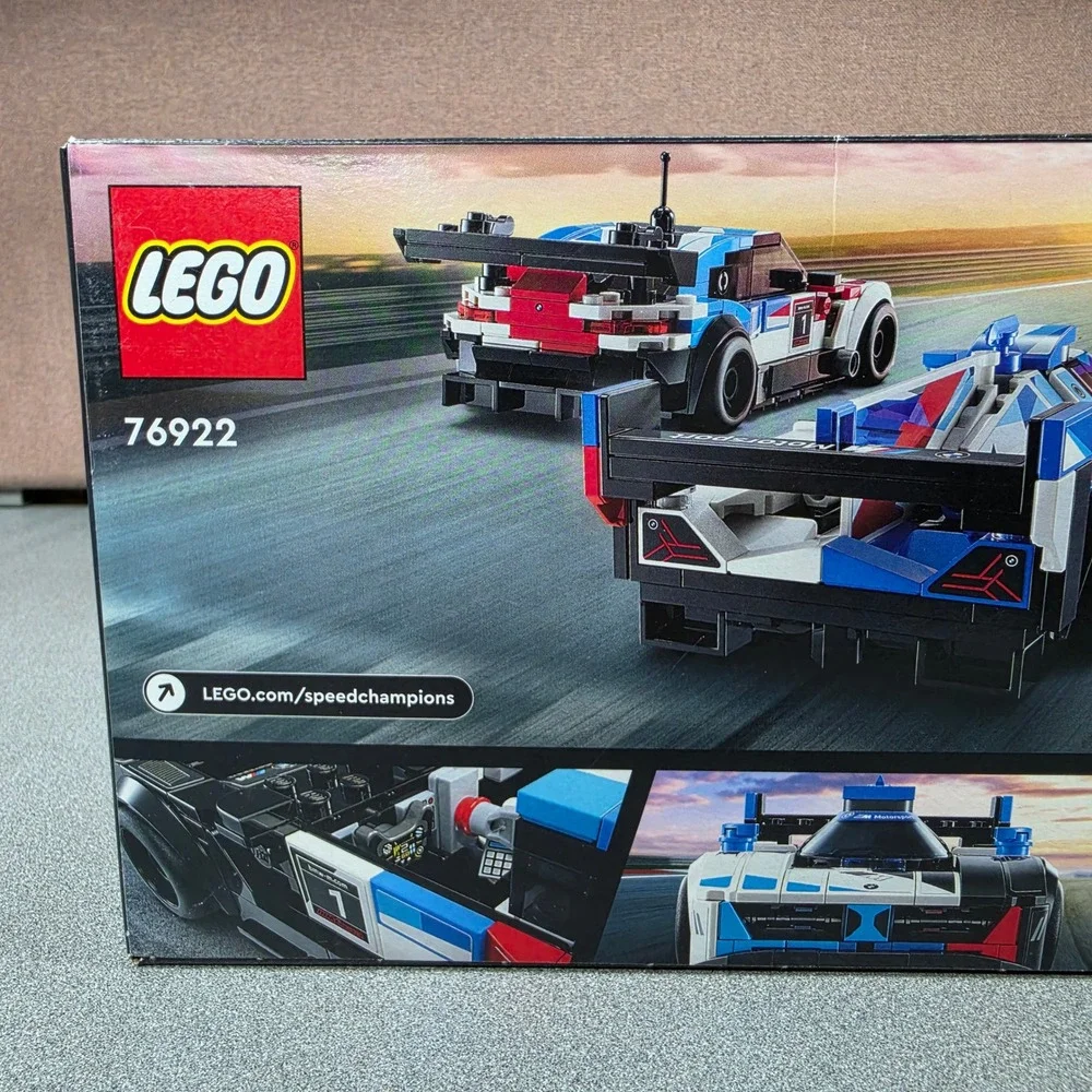 LEGO Speed Champions BMW M4 GT3 & BMW Hybrid V8 76922 Kids New SEALED Set 676pc